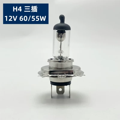 Motorcycle headlights, headlights Three-Pin H4 Integrated High and - one-h4-three-claw-12v-6055w-bulb