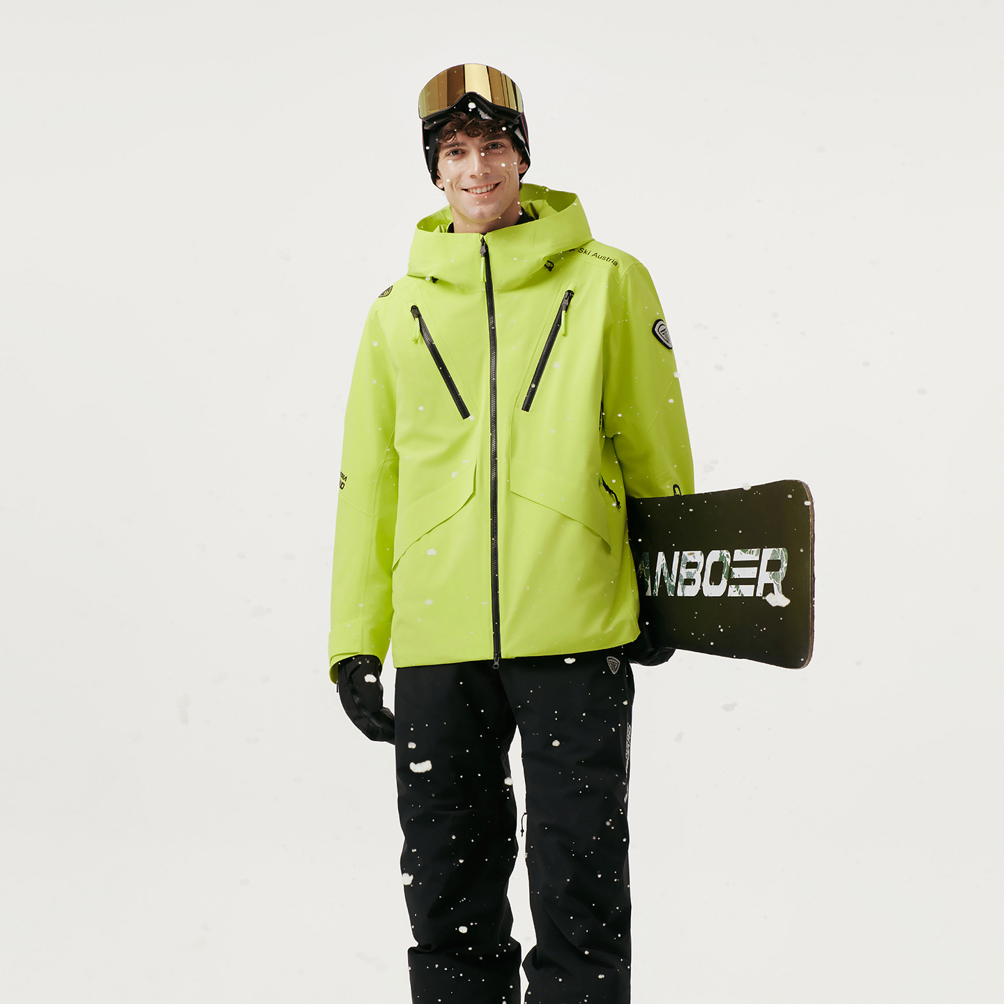 坦博尔鹅绒羽绒服男女同款户外滑雪5级拒水保暖外套TE5550581A