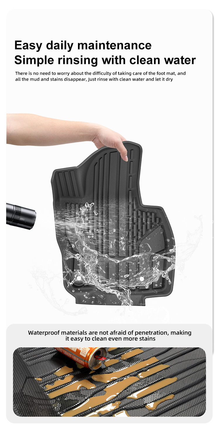 For Mazda CX-60 22-24 car floor mats, TPE, trunk mat, seat back mat