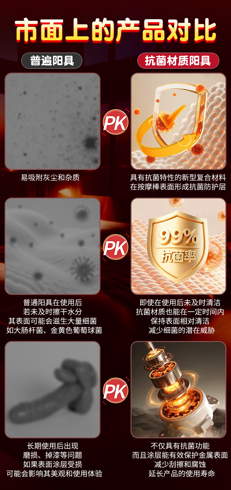 Realistic Silicone Dildo Vibrator with Soft Flesh Texture and Horse-Shaped Design — detail image 6