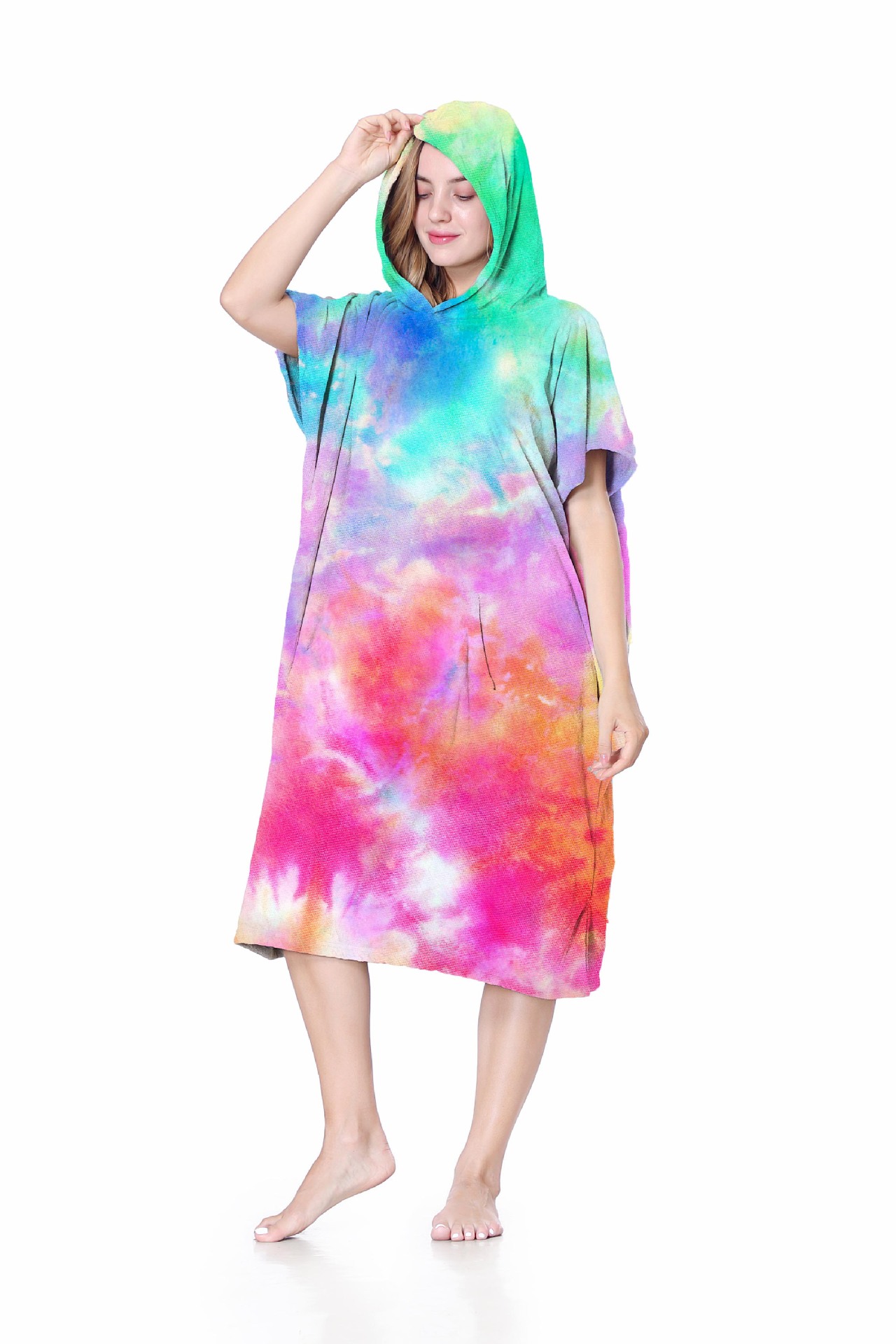 Amazon coral polar cambio de albornoz baño en casa túnica de aguas termales natación buceo surf manto toalla de baño con capucha