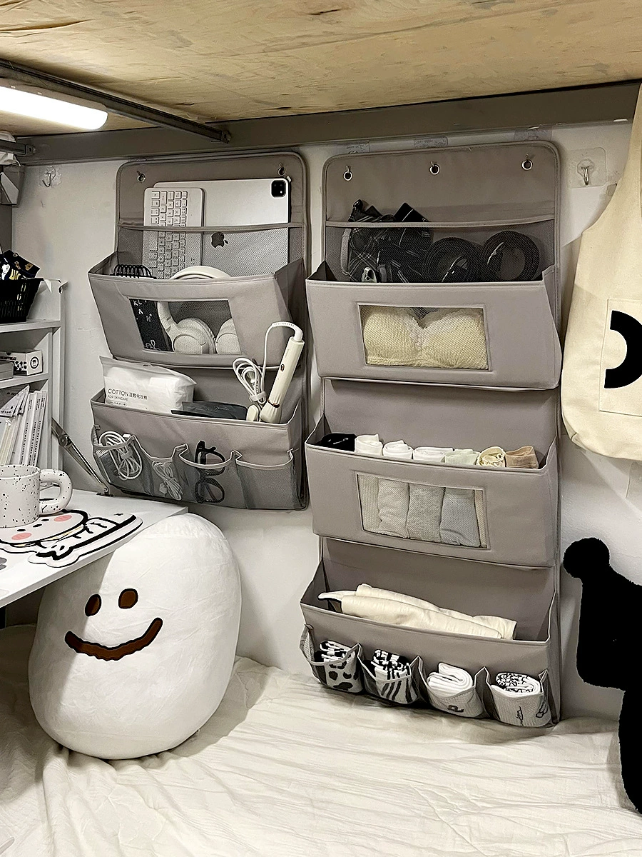Storage system, hanging organiser, underwear, storage box, storage bag