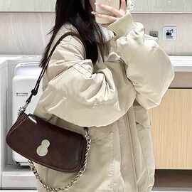 韩系潮流加绒加厚棉服外套女秋冬季新款羊羔毛绒宽松翻领夹克棉衣