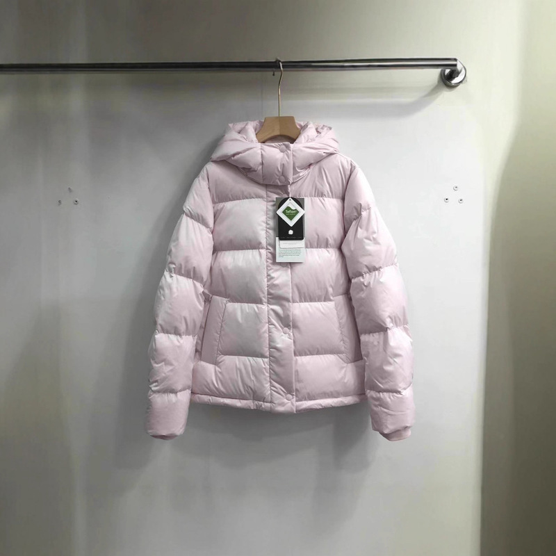 Samsung 90 White Duck down Five-Grid down Jacket Women's Short Style 2025 Winter New Hooded Thickened Puffer Jacket Warm Coat