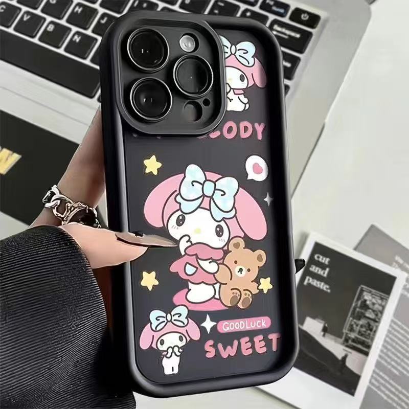 Japón y Corea del Sur lindo 15plus para 16promax Apple 11 funda para teléfono iphone14 dibujos animados 13 chicas 12