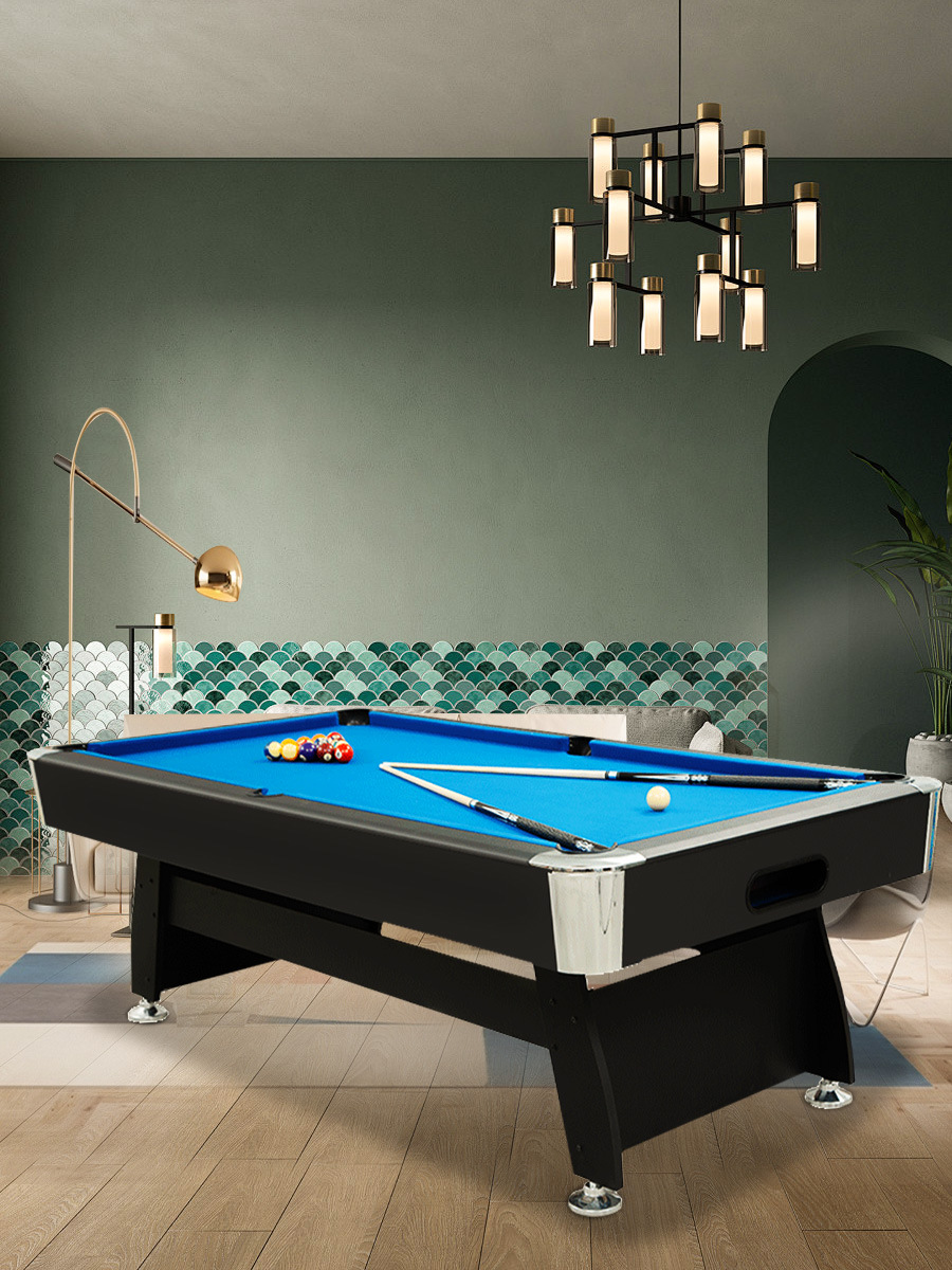 Mesa de billar estándar para el hogar, ocho mesas negras de estilo chino, billar británico, mesa de billar americana para adultos con función de retorno automático