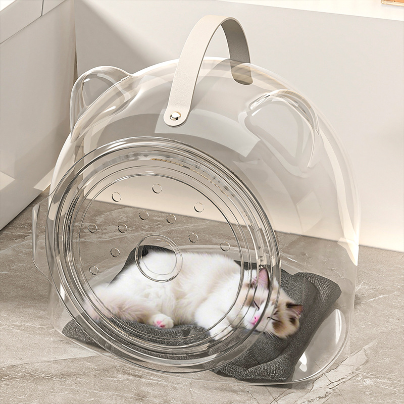 Nido de gatos cuatro estaciones general cápsula espacial sala semicerrada nido de mascotas cama de gato de plástico transparente nuevo nido de mascotas transfronterizas