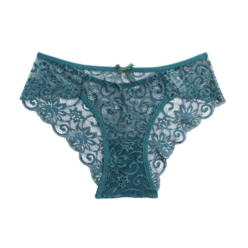 Lingerie for women with sexy mid-rise, hot-selling high-end lace edge triangular underwear, factory foreign trade wholesale