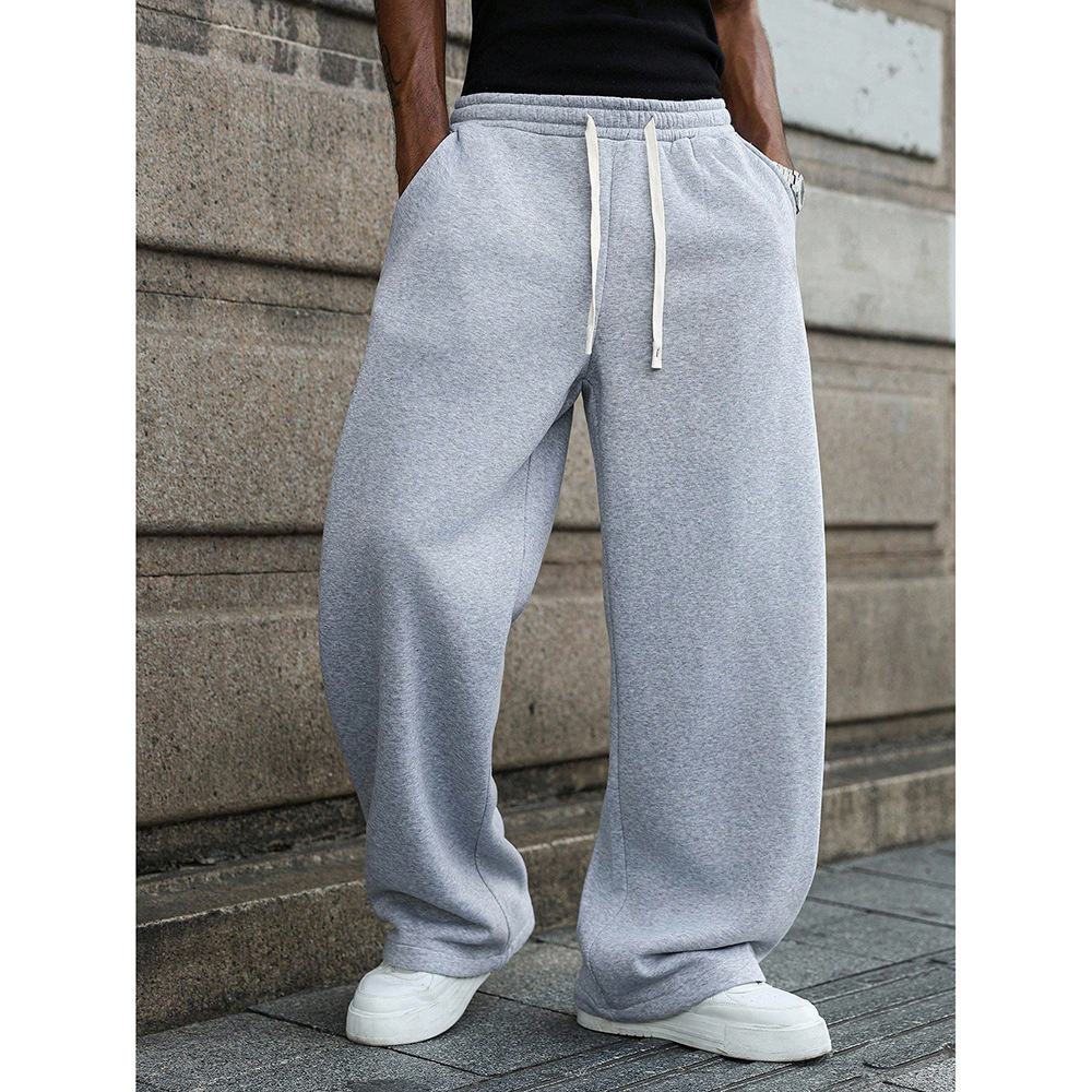 American Style Trendy Casual Pants for Men Cross-Border Foreign Trade Ready Stock Loose Drawstring Sports Pants Trendy Versatile Long Pants
