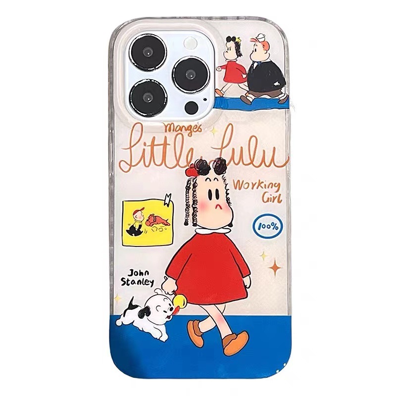 Girls Series ins Cat Rabbit Adecuado para iPhone16ProMax Cadena 15 Funda para teléfono 13 Apple 14Pro