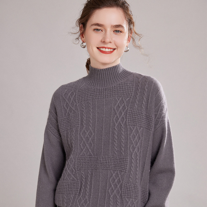 Demi-season cashmere velvet long-sleeve