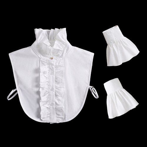  European and American women's fake collar, ruffled base, shirt collar, lace decorative collar, high-quality all-match