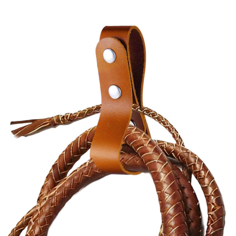 Cross-border adjustable whip storage strap with 2 buckles, Halloween whip sheath, whip storage buckle and strap.
