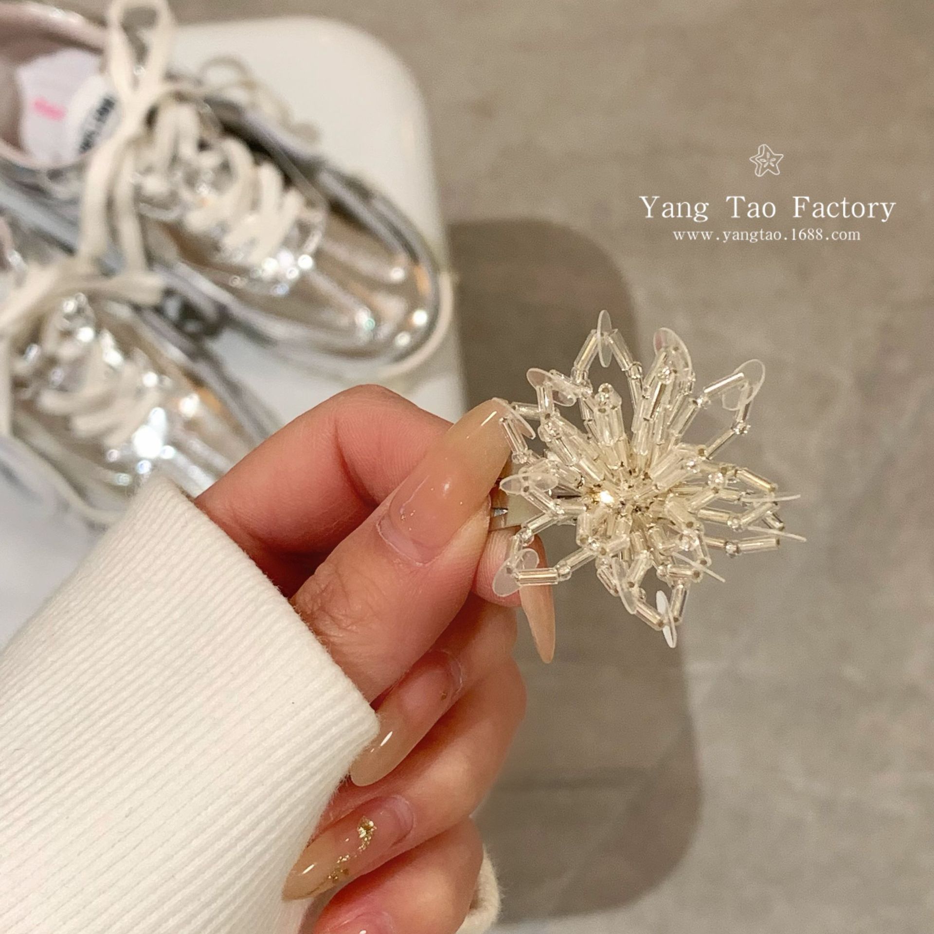 Botones de cristal de arco en zapatos de nicho flores botones de cordón accesorios de zapatos moda colgante de zapatos decoración