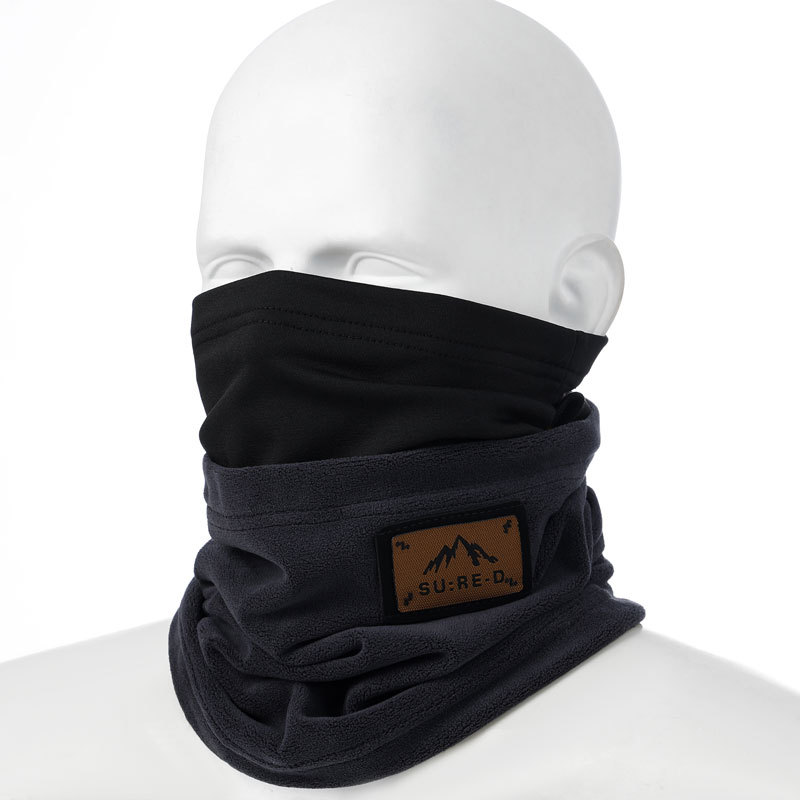 Otoño y invierno nuevo cuello de ciclismo para hombres y mujeres para llevar jinetes colgando orejas máscaras para proteger el cuello a prueba de viento y vello grueso babillo