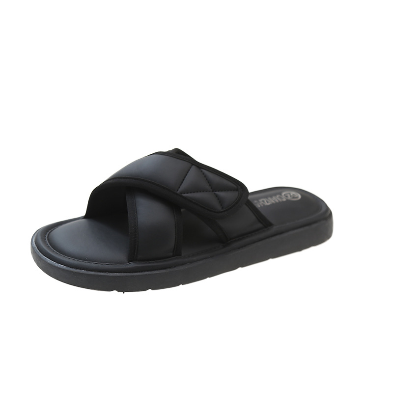 Lente en zomer Nieuw All Match Factory Direct Supply Taizhou Dames S Schoenen Zachte onderkant Mode Ronde neus Casual pantoffels_voghion.com