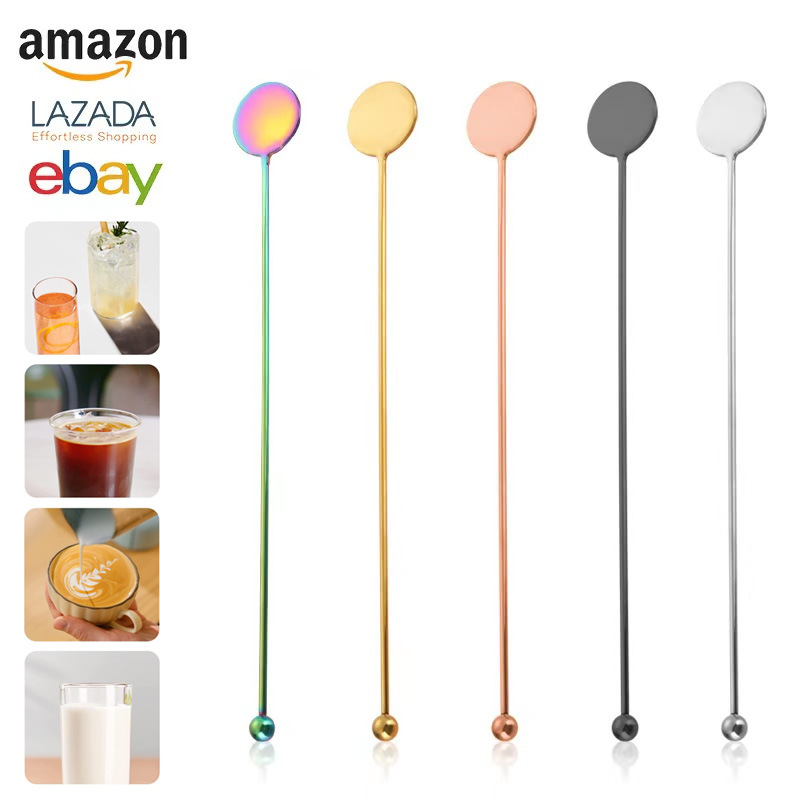 creative cocktail mixing stick stainless steel