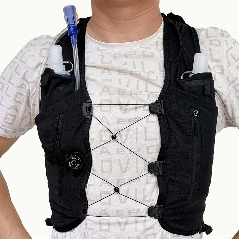 Sports vest bag is lightweight, breathable, and adjustable. It is a cross-country hydration backpack, trail running backpack, and mountain running air backpack