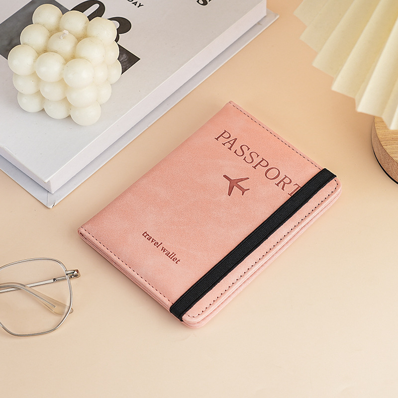 Bolsa de pasaporte de cuero de pu Amazon cross-border rfid multi-tarjeta multifunción passport passport funda de pasaporte