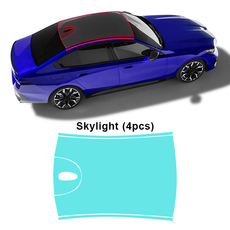 Cross-border exclusive for BMW 5 Series G60M Sports Edition TPU Invisible Paint Protective Film Anti-scratch Brightening Film