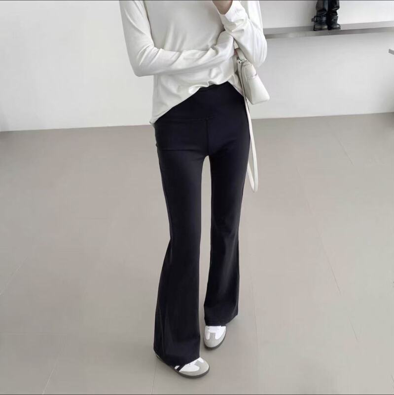 New Korean-Style 26 New Models Versatile Slim-Fit Warm Fleece-Lined Long Yoga Pants with Slight Flare New Korean-Style 26 New Models Versatile Slim-Fit Warm Fleece-Lined Long Yoga Pants with Slight Flare
