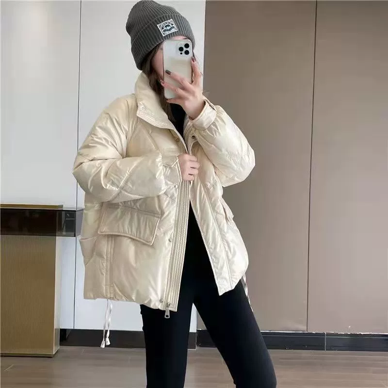 Erasable short winter down jacket with down for mother, 2023, for teenagers, western style