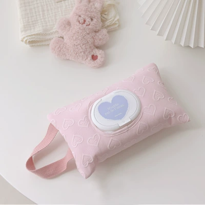 Ins-style Large-capacity Three-dimensional Love Car tissue box/set - 1523cm-pink-love-three-dimensional-tissue-bag