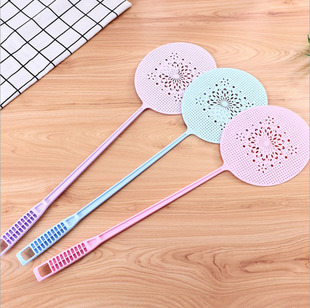 Two yuan shop garden plastic fly swatter home swatter not broken good mesh surface lengthened handle yuan mosquito swatter wholesale