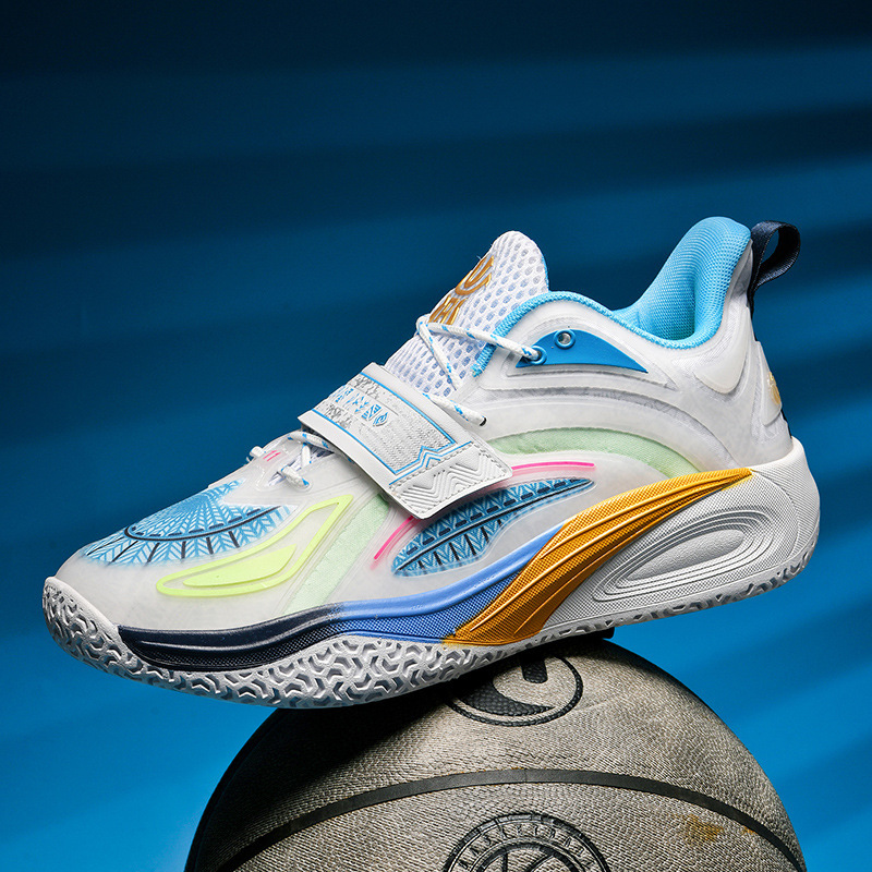 Luminous version Owen 1 generation kaleidoscope actual combat basketball shoes quality MD rubber outsole friction sound factory outlet