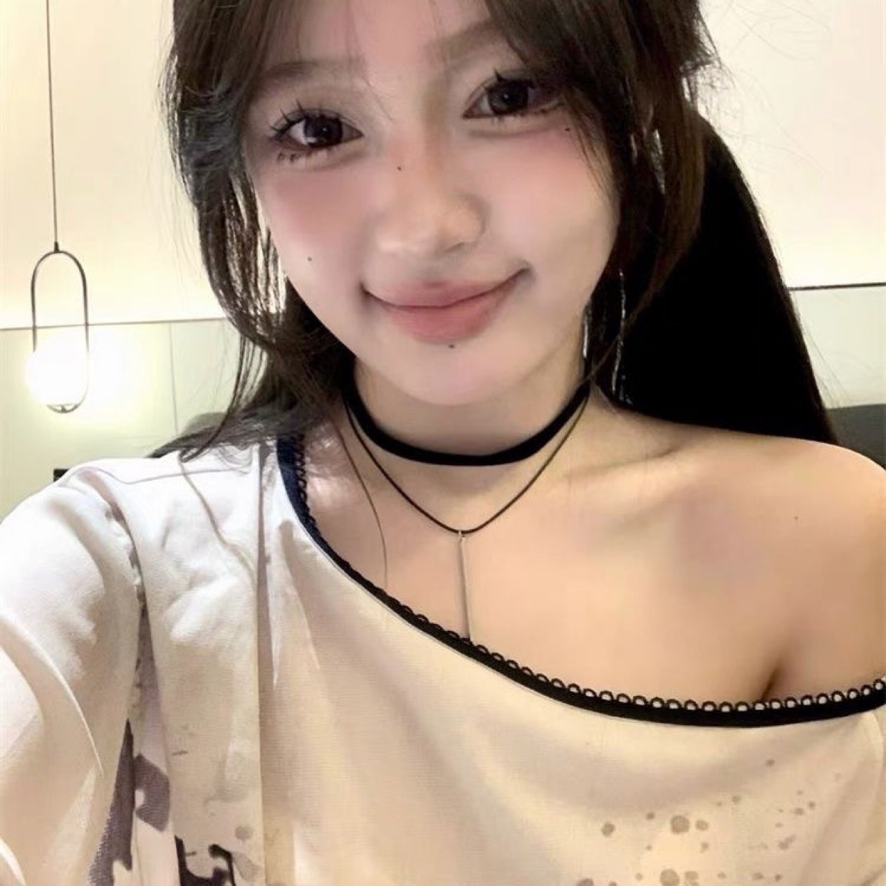 Korean Style Ins Black Velvet Double-Layer Collar Cold Spice Girl Style chocker Neck Strap Necklace Simple Clavicle Chain for Women