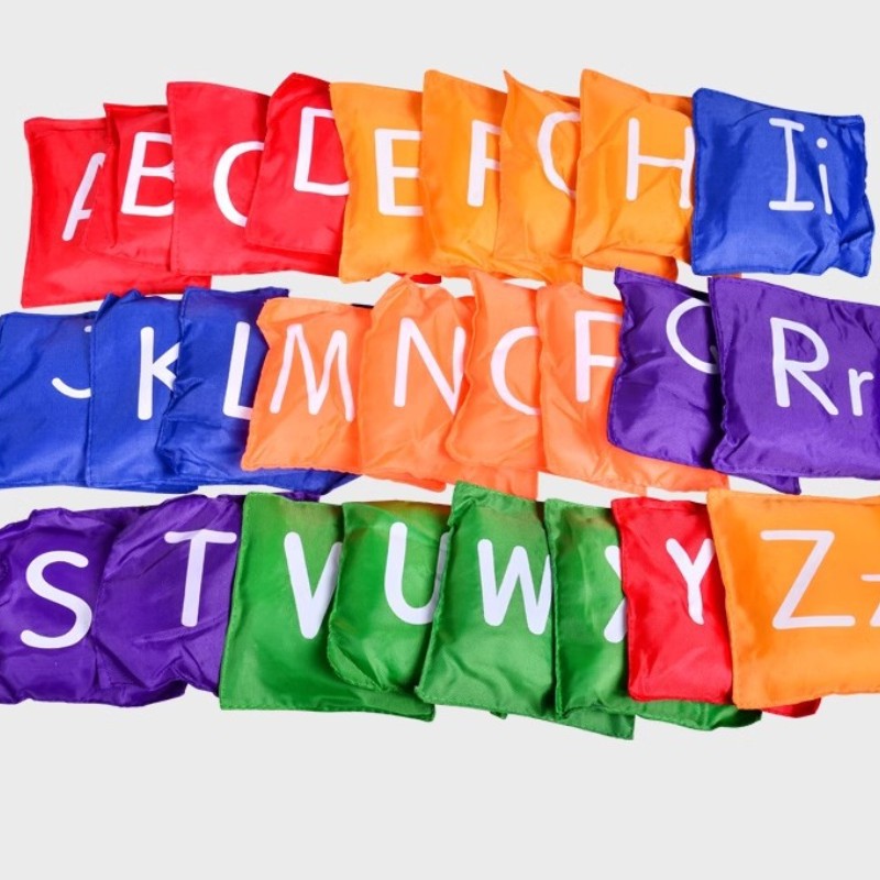 Outdoor sandbag kindergarten throw sandbag primary school students geometric number letter throw sandbag sensory training equipment children's toys