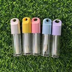 ピンクの鍵の頭の唇のカラーの管の空の管の唇の釉薬の管の透明な管の卸売りの現物の化粧の包装材