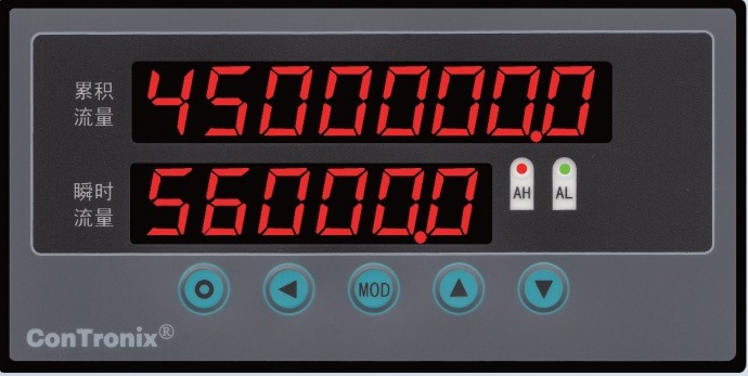 CHJ流量积算仪,脉冲信号输入,2点报警,仪表馈电功能,精度0.2%级