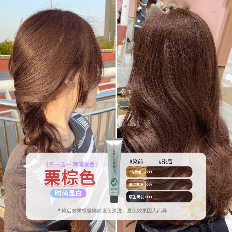 체스트넛 브라운(머리 염색 도구 포함)