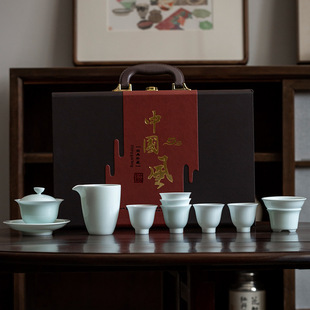 Слиток, комплект, чайный сервиз, чай, подарочная коробка в подарочной коробке, имитация льда