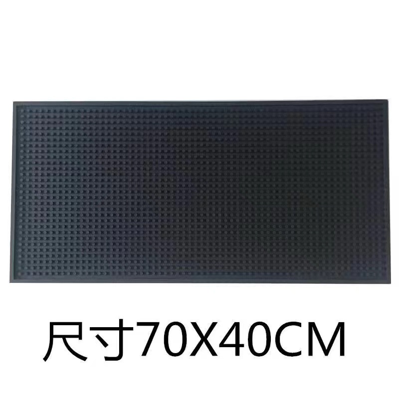 Alfombrilla de drenaje, almohadilla especial para barra, posavasos de goma para té, plataforma de barra, almohadilla antideslizante y antivibración, posavasos de vino rectangulares, agua