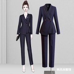 職業スーツの女性と春秋のファッションの気質の女神の範のスーツの上着の職場の正装のビルの売り場の作業服