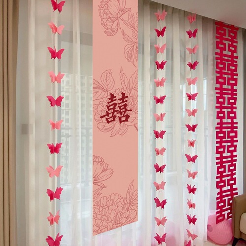 Wedding room decoration set long strips with 
