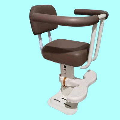 Seats, Front-Mounted Infant and Toddler Electric car child seat - little-hummer-milky-white-single-seat-semi-circular-armrests-and-handrails-backrest