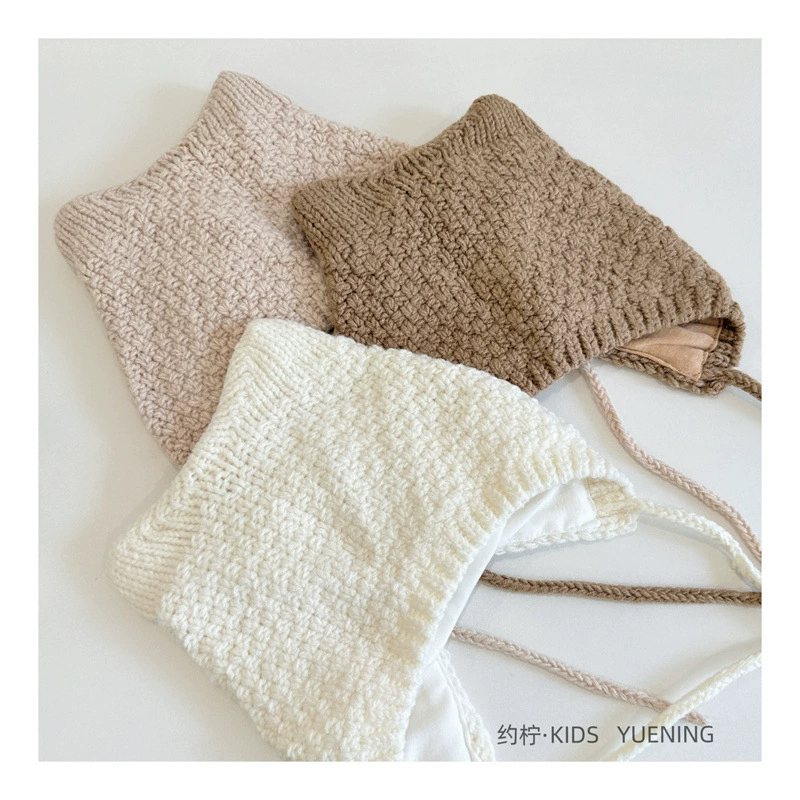 Children's woolen cute knitted keep warm knitted hat for early age, western style