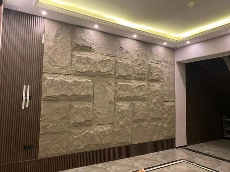 PU石皮外墙砖蘑菇石轻质文化石客厅阳台室内外电视背景墙仿真石材-阿里巴巴