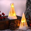 Christmas triangular jewelry, electronic night light, candle, LED layout, decorations