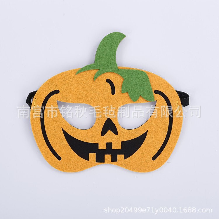 クロスボーダーハロウィンスカルゴーストマスク子供パーティー面白い小道具ホリデードレスアップ海賊帽子フェルトマスク|undefined