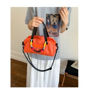 卸売 夏用 シングルショルダー クロスボディバッグ おしゃれ カジュアル オレンジ ナイロン生地 ジッパー付き バックパック|undefined
