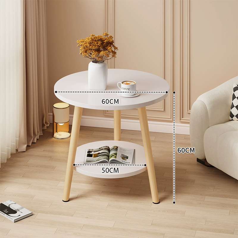 Mesa redonda pequeña mesa de té simple sala de estar casera sofá lado varios dormitorios mesas de cabecera creativas mini simple mesa de balcón