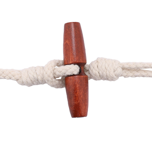 Cotton rope wooden olive buttons cashmere coat trench coat decorative clips sweater coat versatile hemp rope wooden buttons