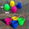 Round beach castle, color
