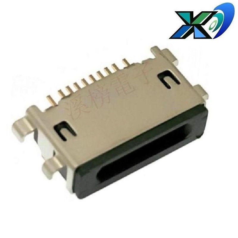 苹果USB插座沉板高度2MM 苹果USB母座沉板2.0 沉板苹果USB接口10P