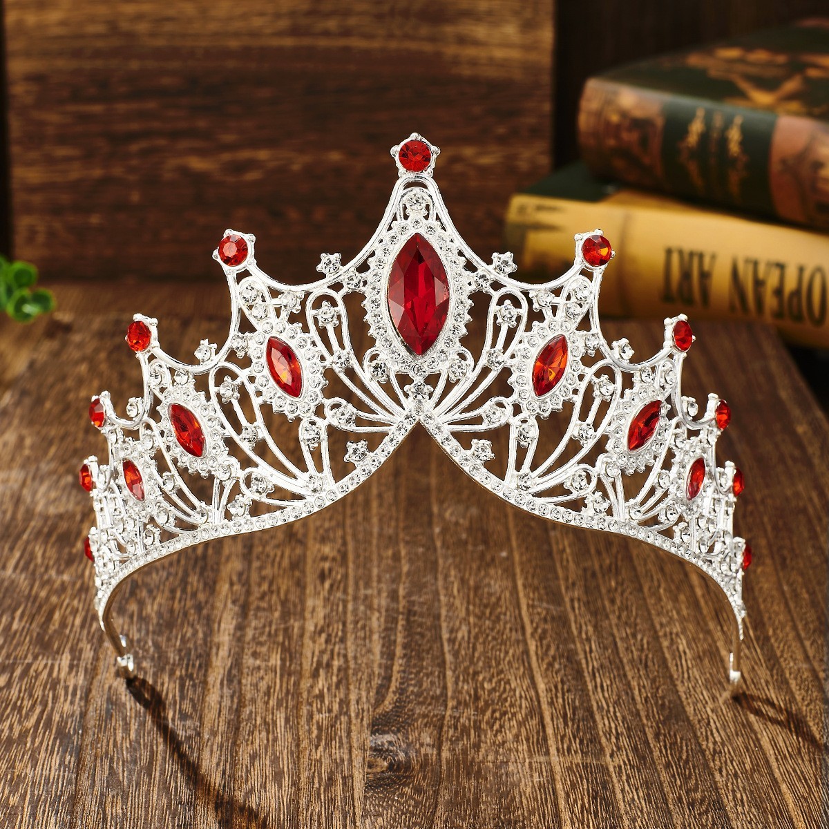 Cross-Border Bride Headpiece European And American Style Baroque Luxurious Alloy Crown Party Princess Dress Accessory_voghion.com