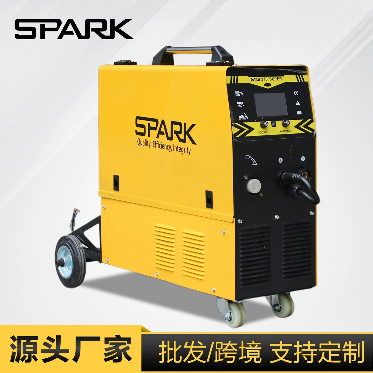 Трансграничный поисковый Импульсный сварочный аппарат SPARK в защитном от газа встроенный механизм подачи проволоки, многофункциональный мощный сварочный аппарат с двумя экранами, электросварочный аппарат